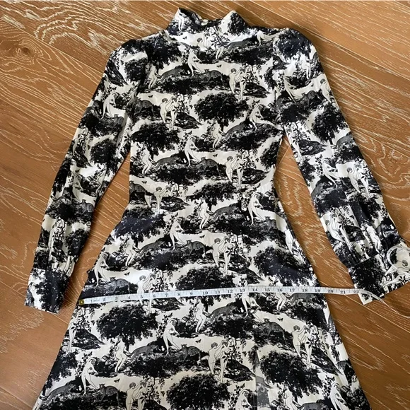 Reformation Maple Dress Elysian 100% Silk Size 0